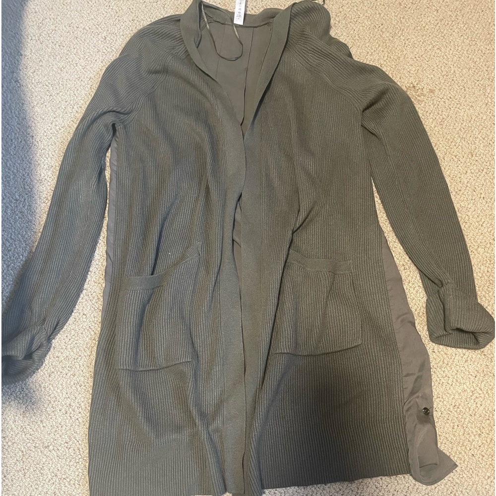 lululemon green cardigan